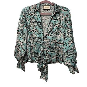 Alexis Long Sleeve Abstract Print Top (XS)